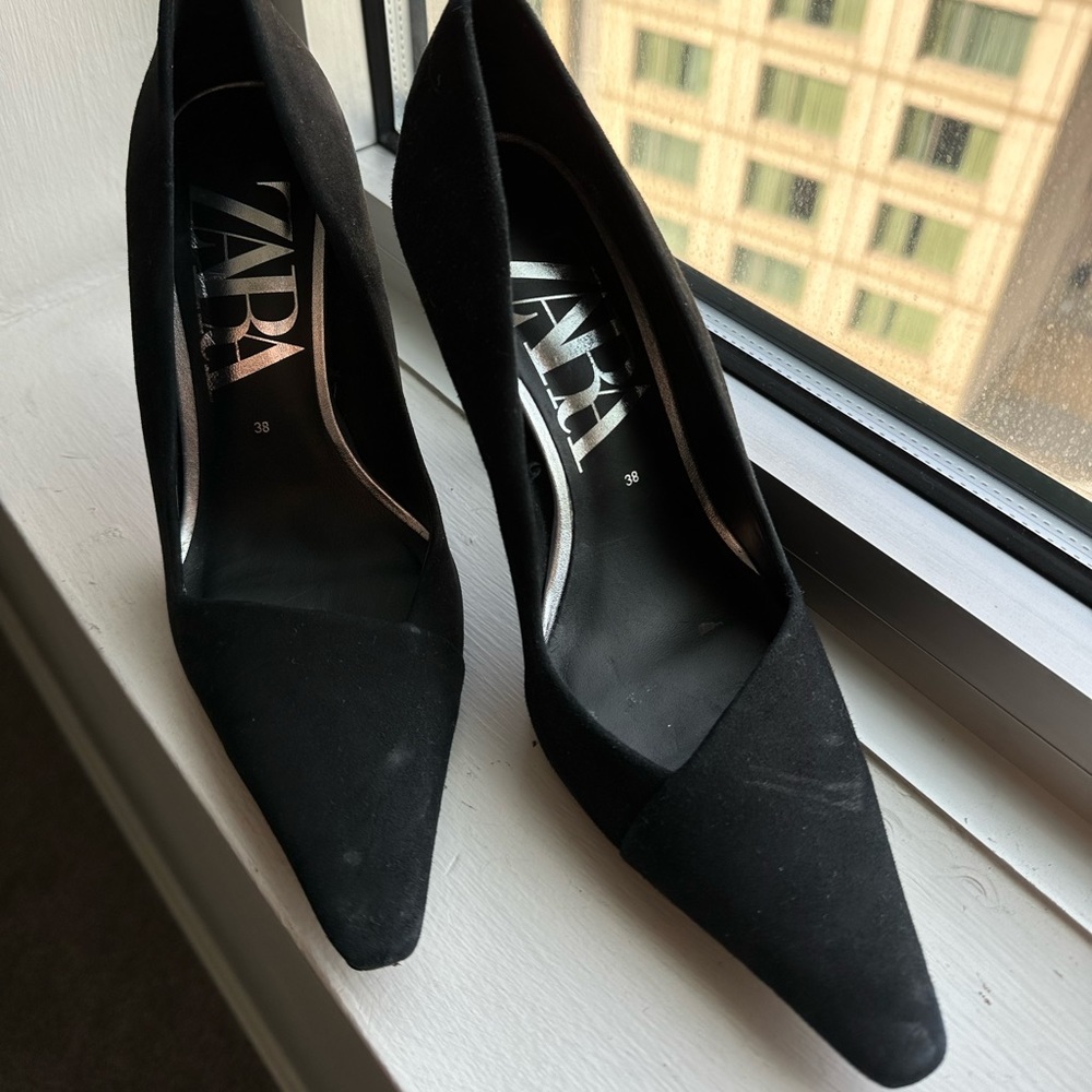 Zara Suede Heels